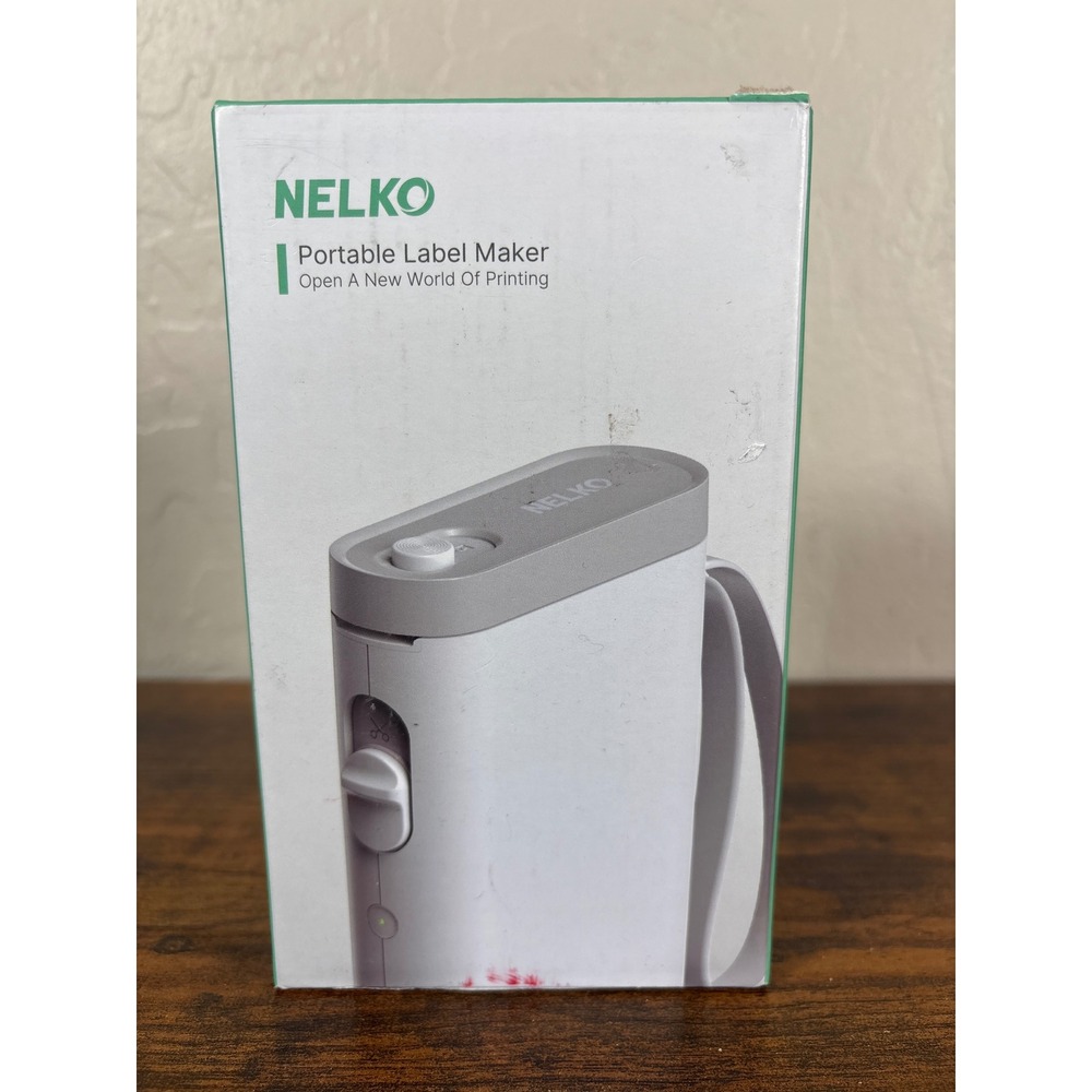 Nelko P21 Portable Label Maker Bluetooth Wireless Thermal Printer Black NEW